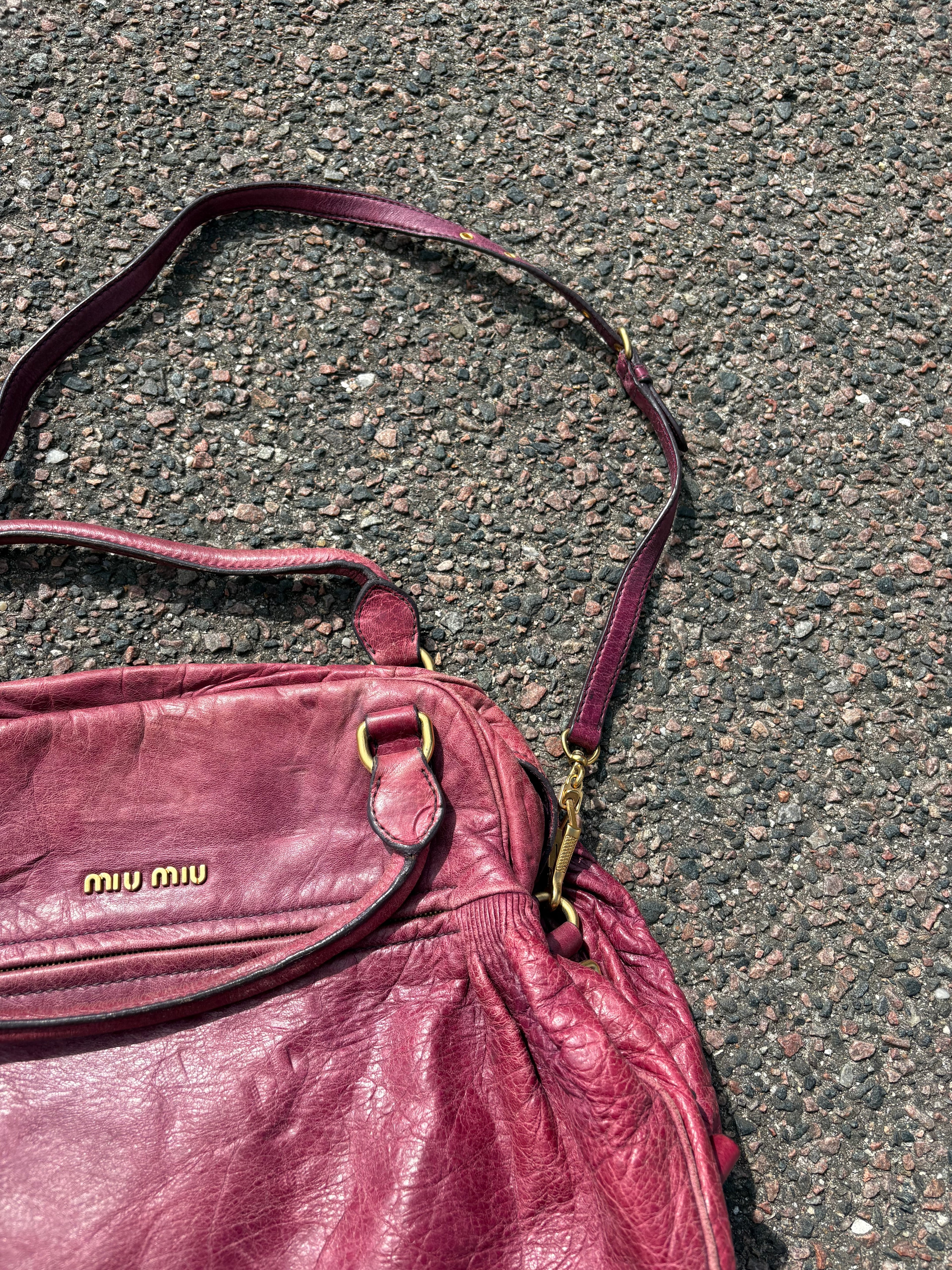 Vintage purple miu miu bag