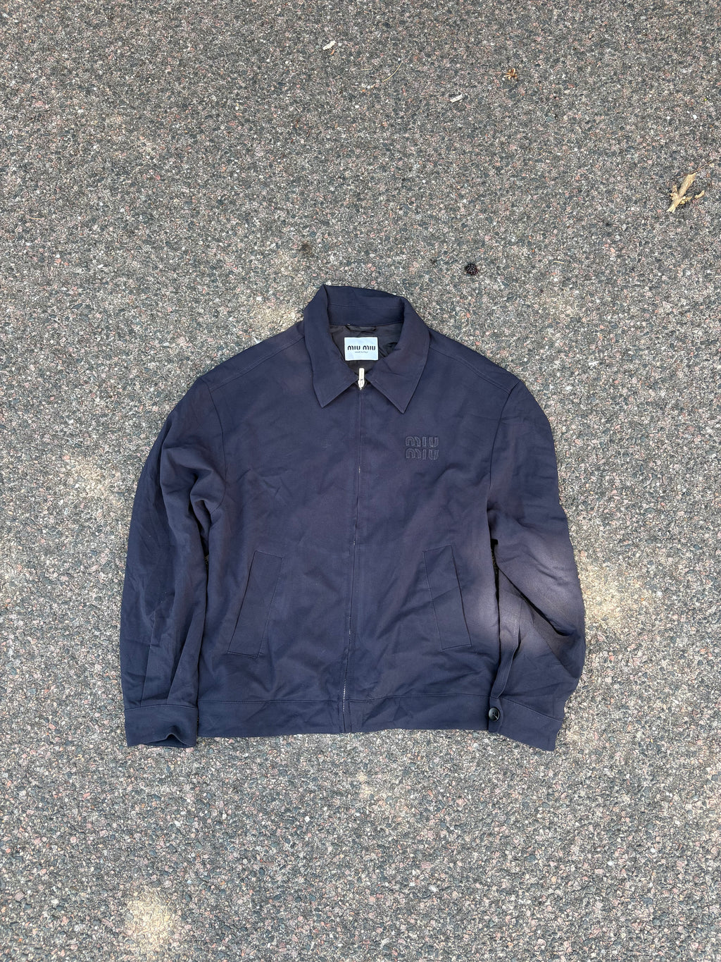 Miu Miu Harrington jacket navy