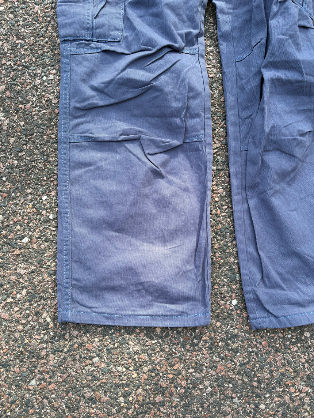 Straight/bootcut cargo pants blue