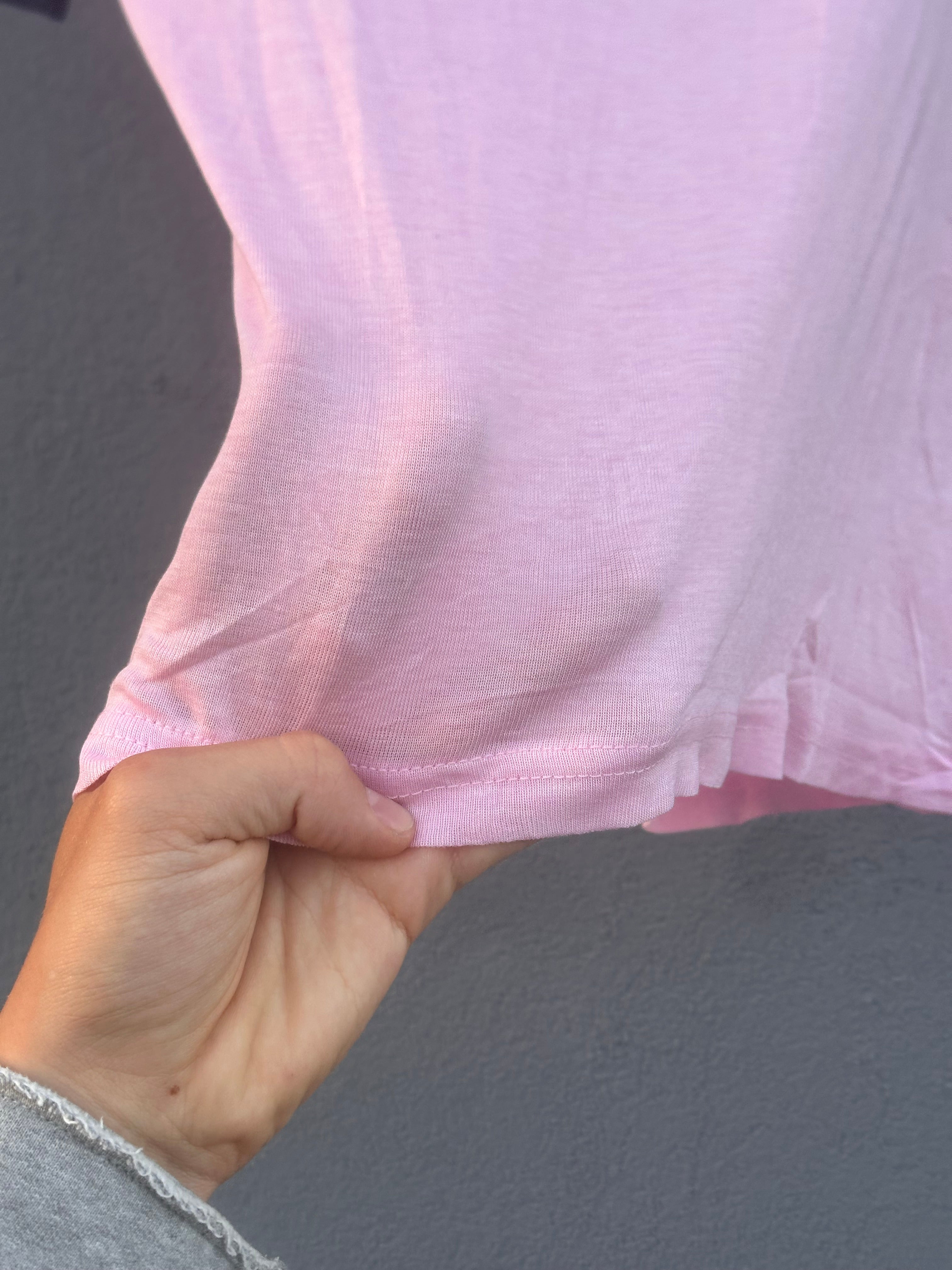 Miu miu club pink thin T-shirt 2022