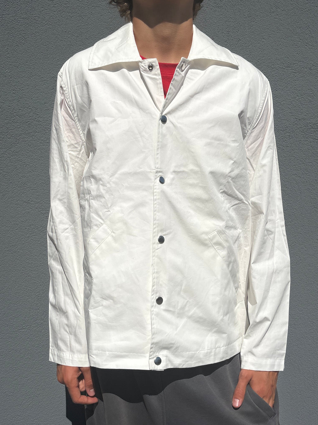 Jil Sander White rain coat