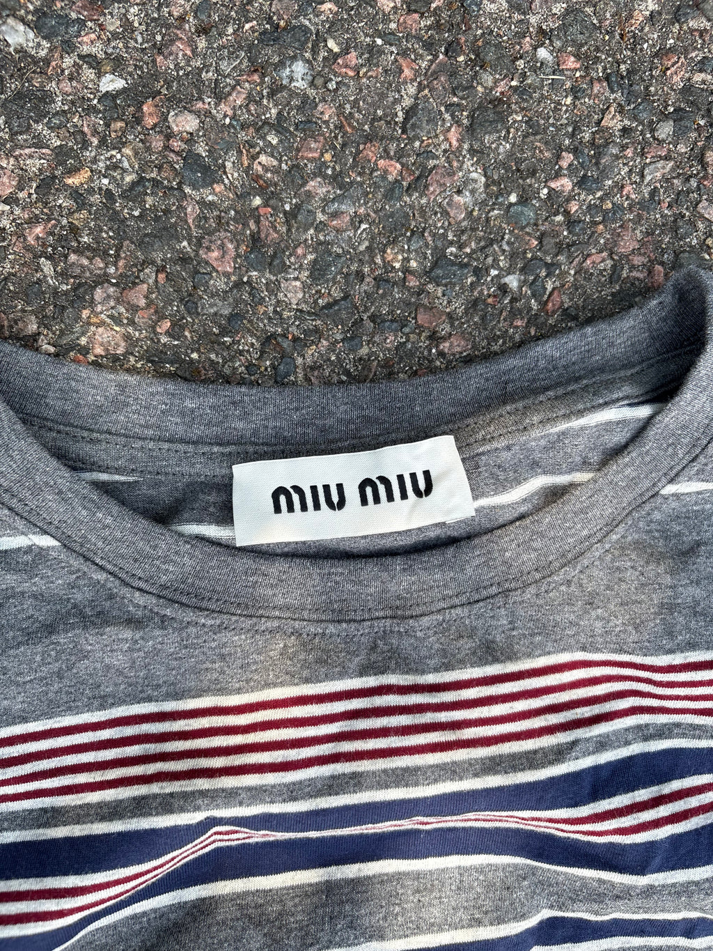 Miu miu Long sleeve polo striped