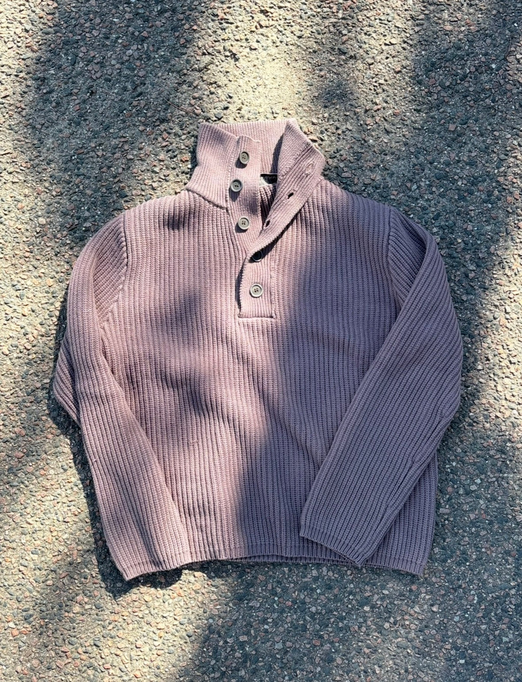Our legacy button up sweatshirt high collar coffee brown