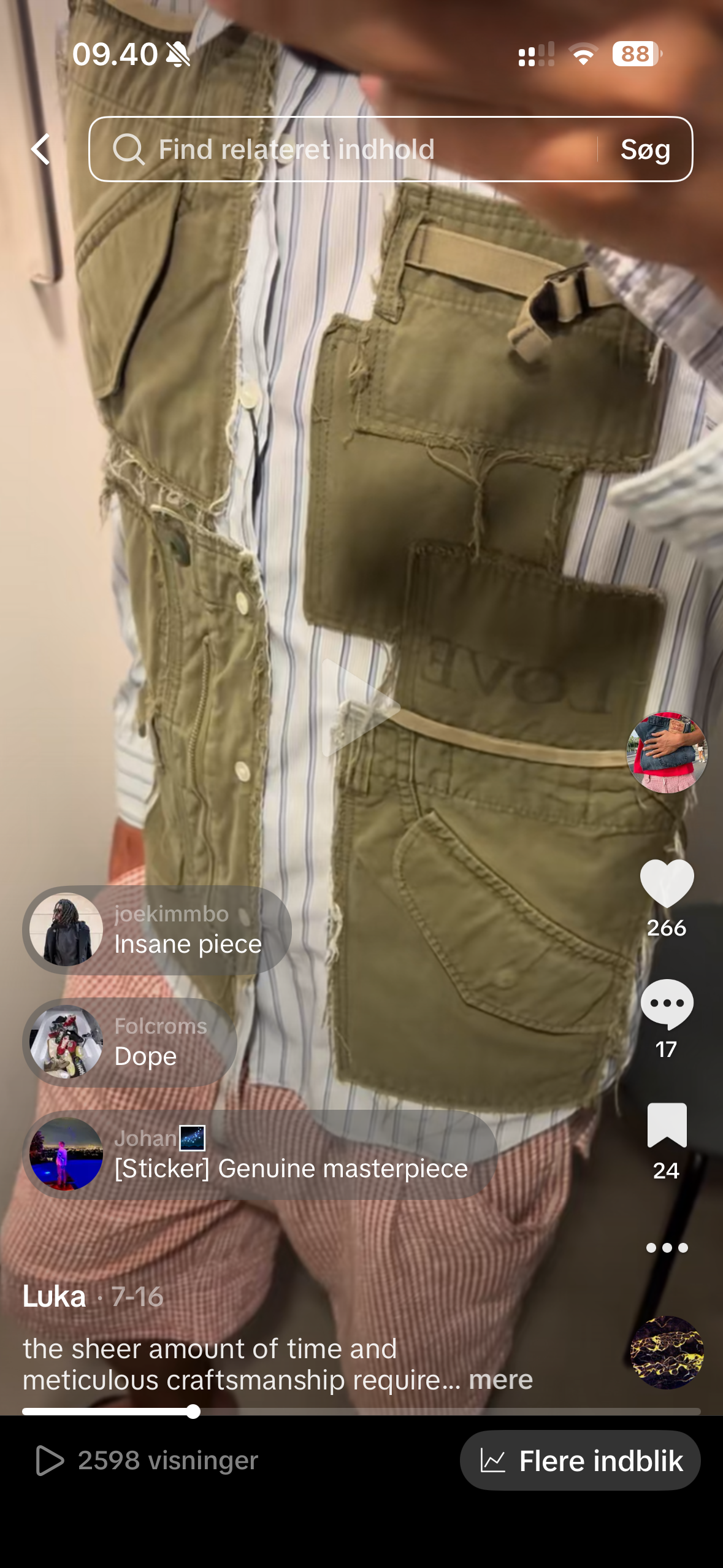 Junya watanabe cargo patch shirt