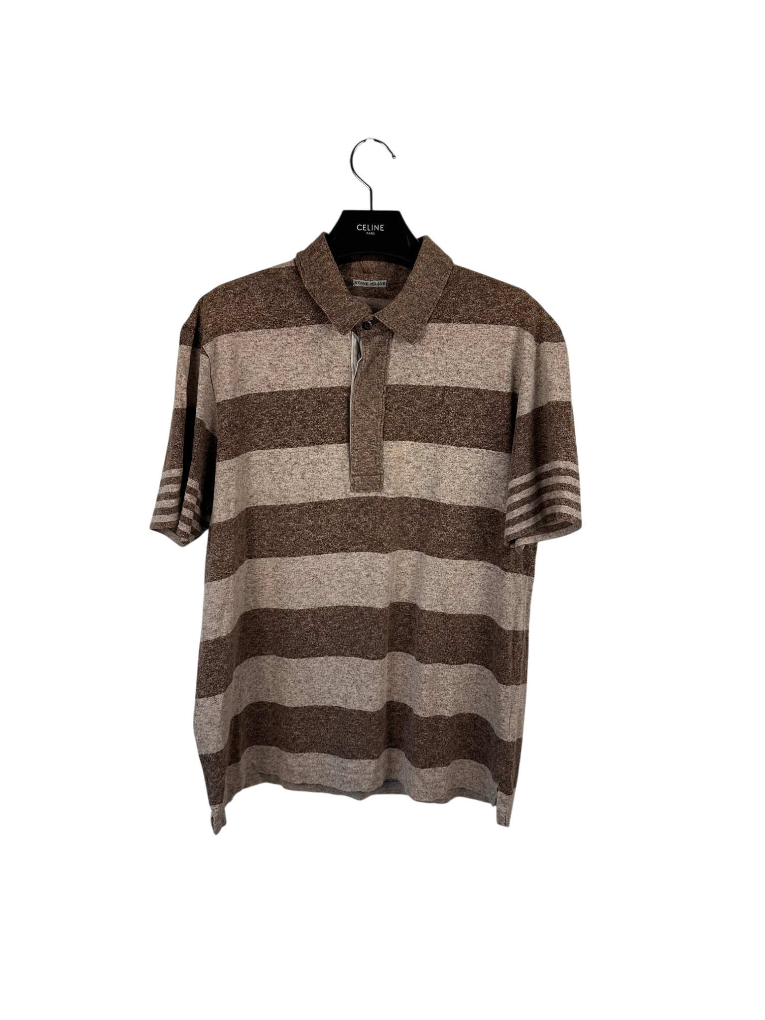 stone island FW07 polo brown