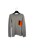 comme des garcons striped pocket long sleeve