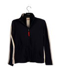 vintage prada nylon/polyester zip up navy