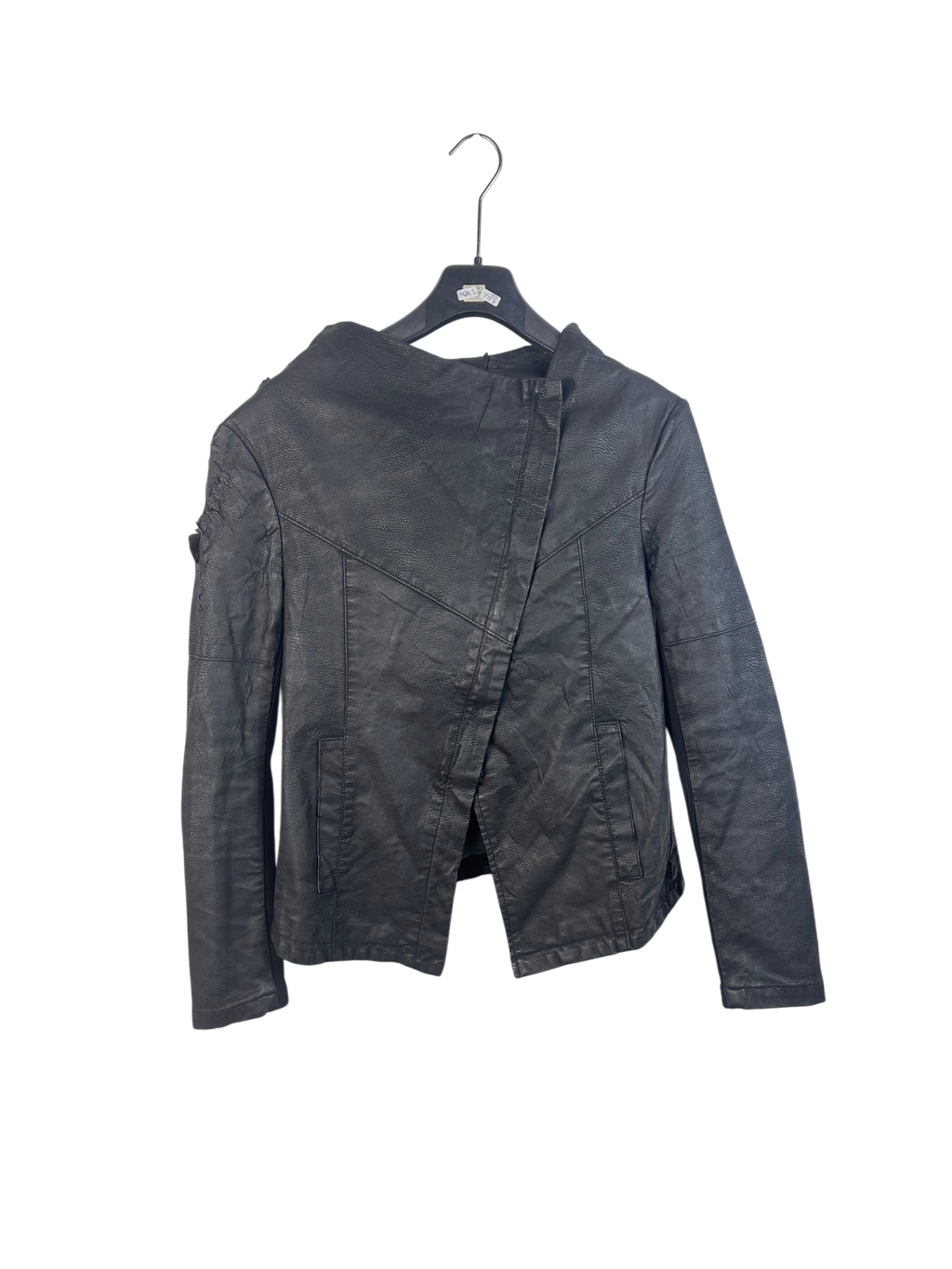 maison martin margiela MM6 leather biker asymetrical jacket