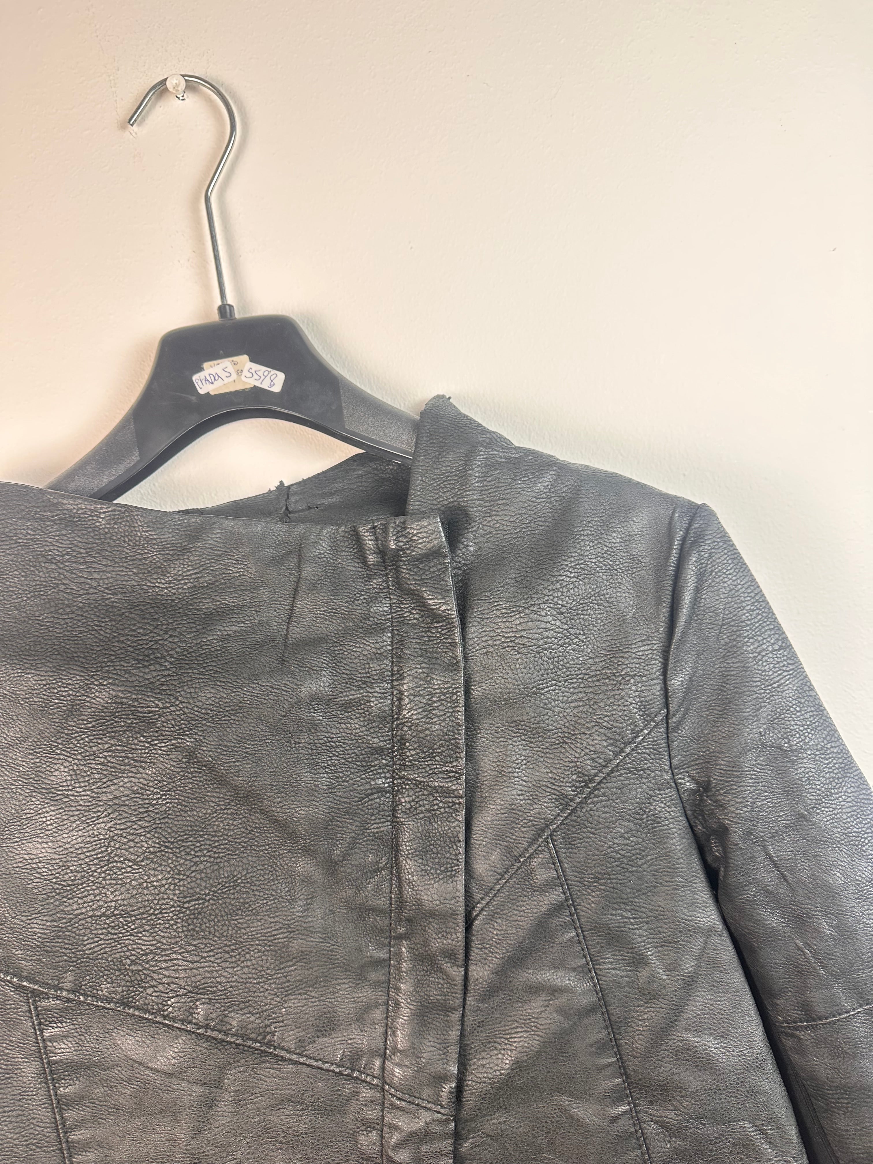 maison martin margiela MM6 leather biker asymetrical jacket
