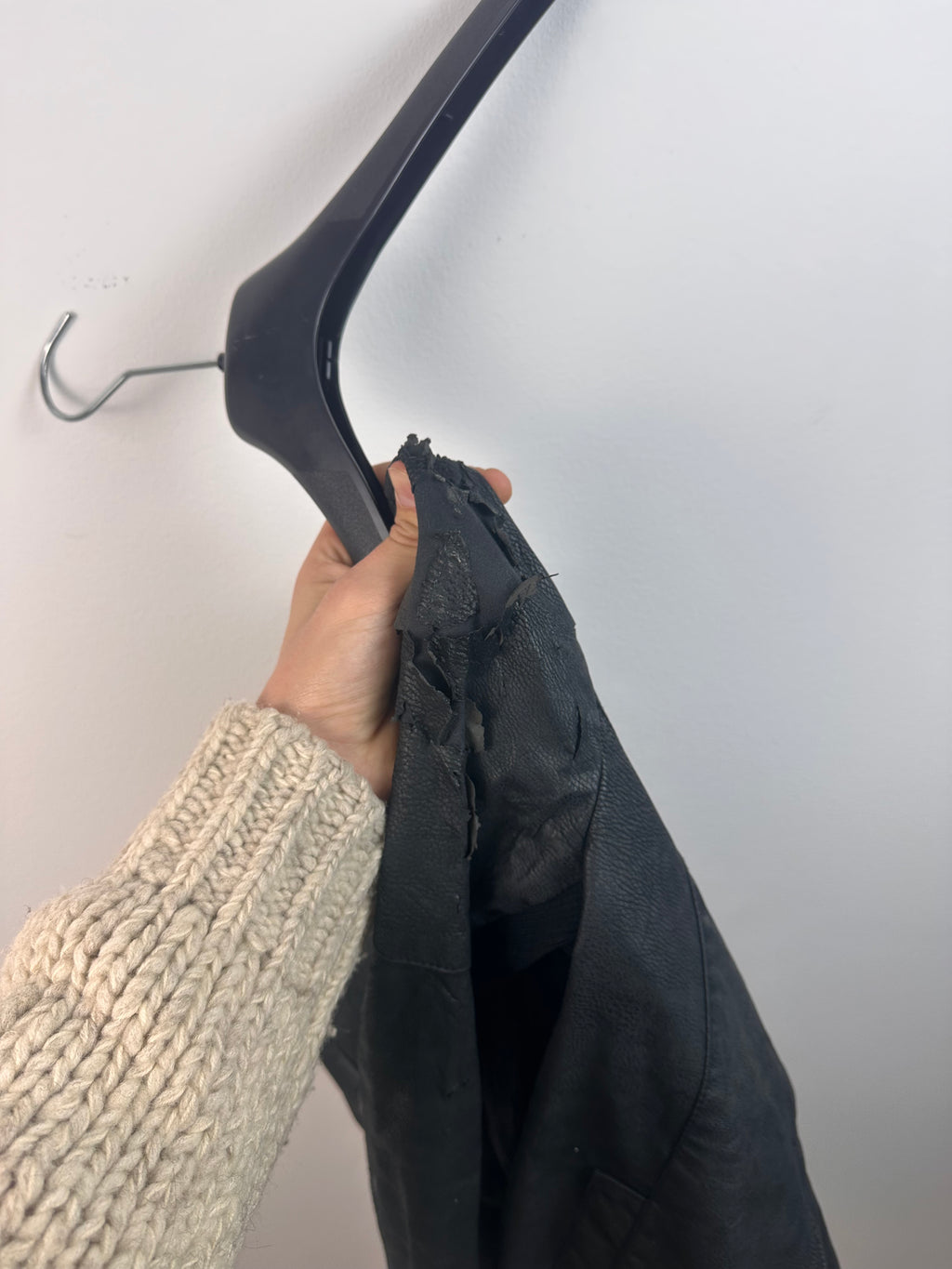 maison martin margiela MM6 leather biker asymetrical jacket