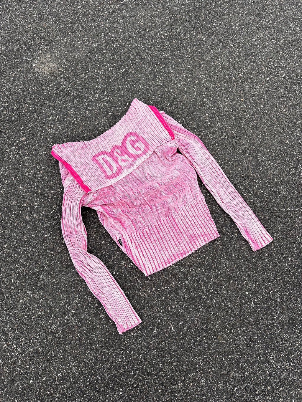 dolce & gabbana pink zip up 1990s vintage