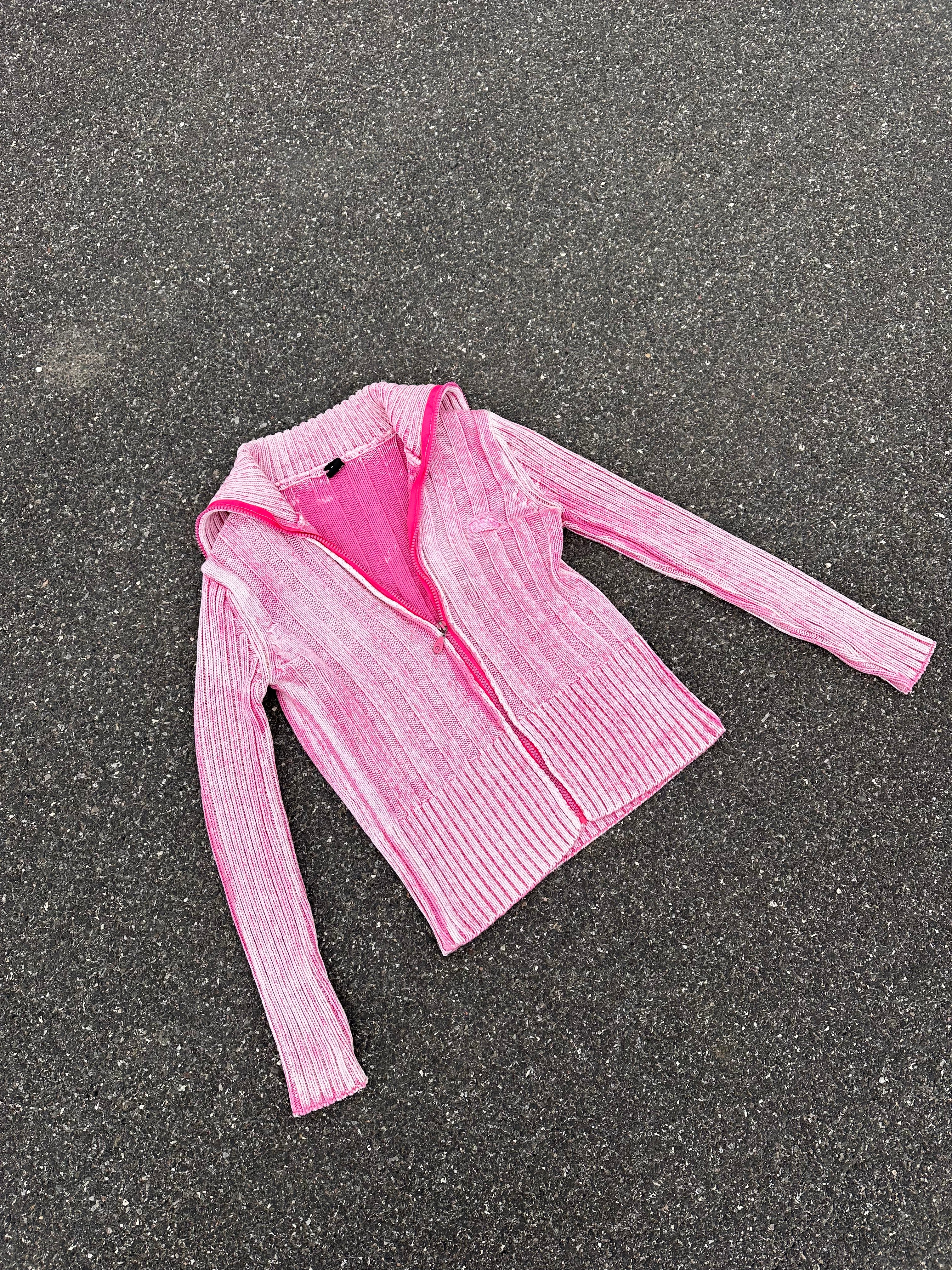 dolce & gabbana pink zip up 1990s vintage