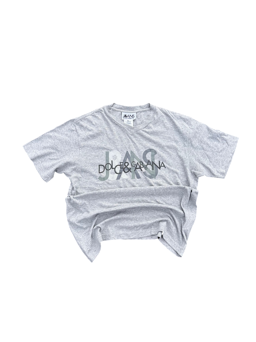dolce & gabbana jeans tee grey