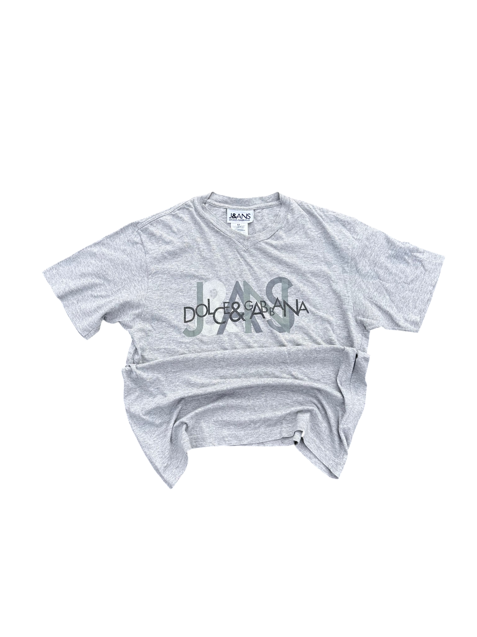 dolce & gabbana jeans tee grey