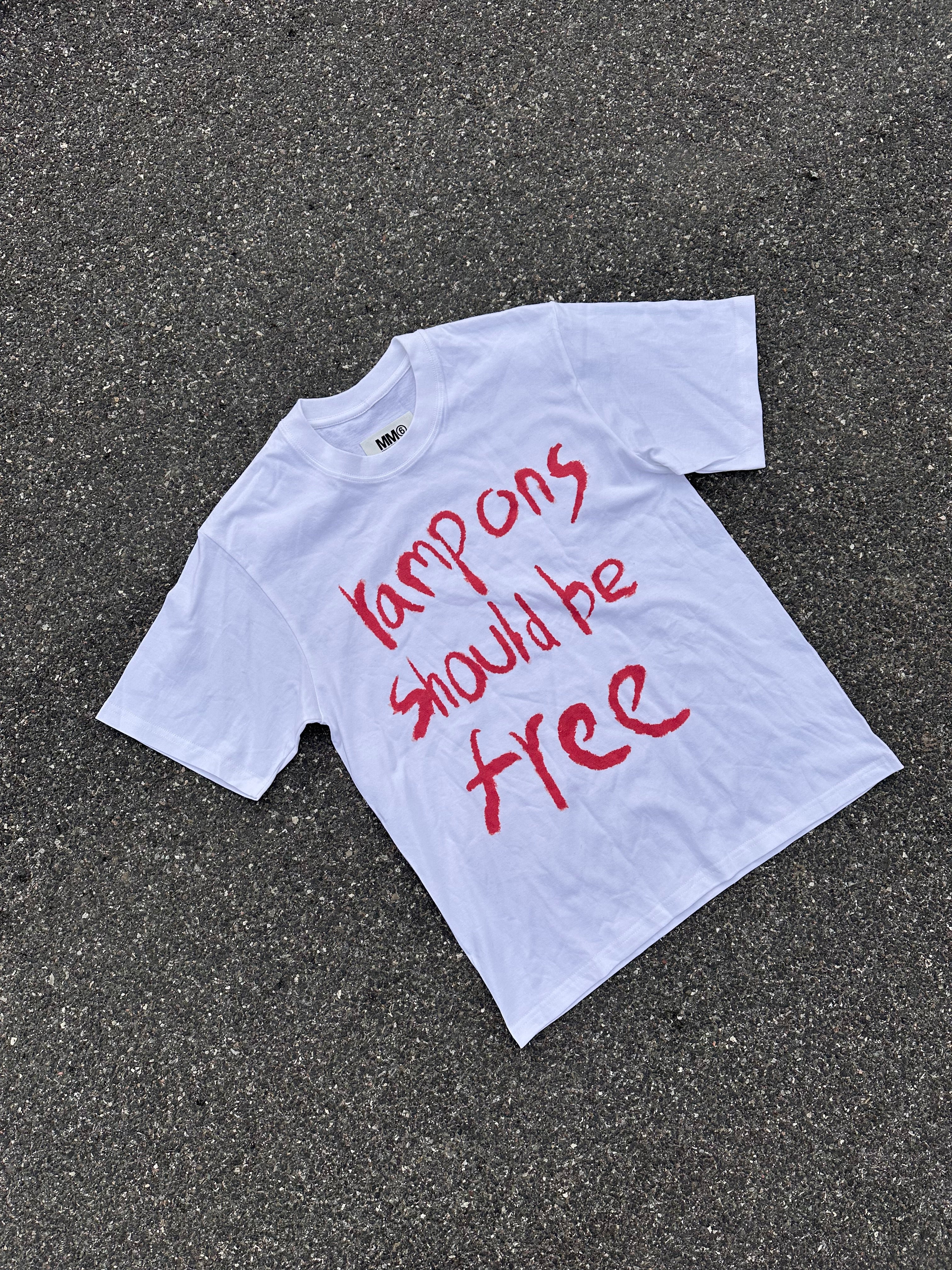 maison margiela tampons campaigns tee white