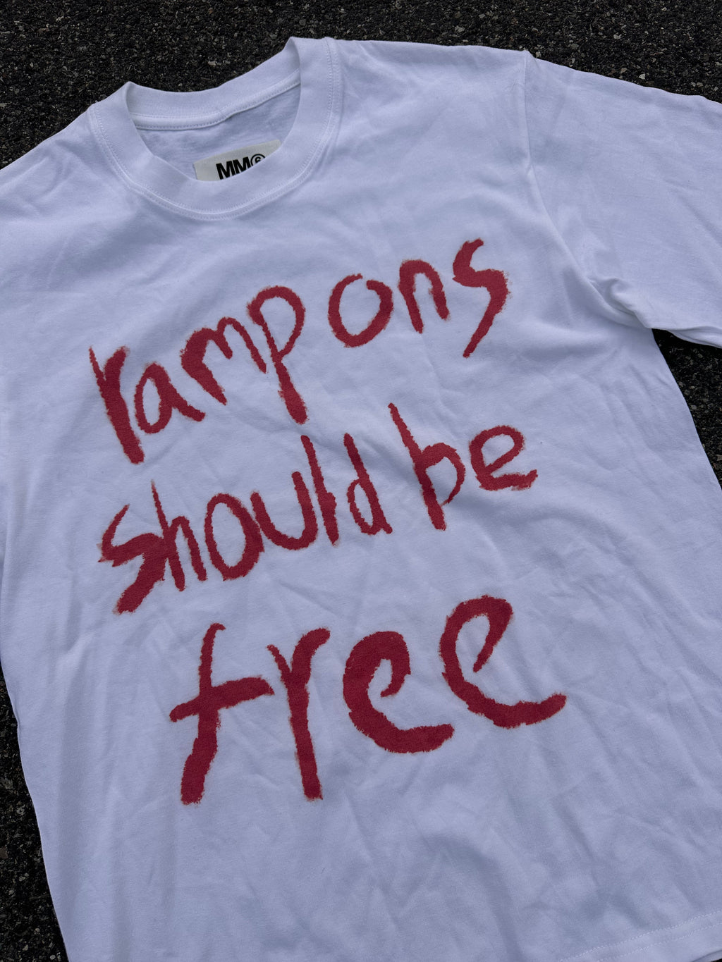 maison margiela tampons campaigns tee white