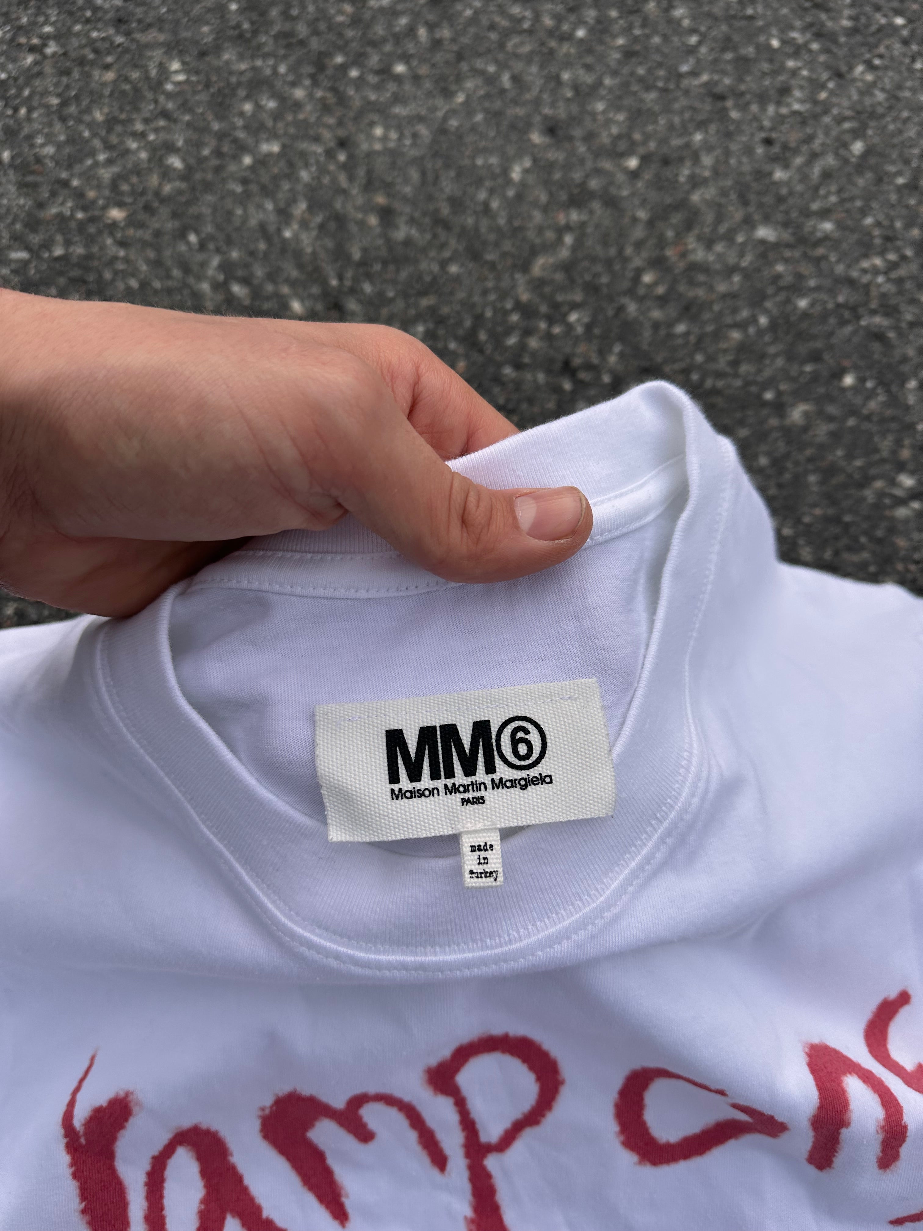 maison margiela tampons campaigns tee white