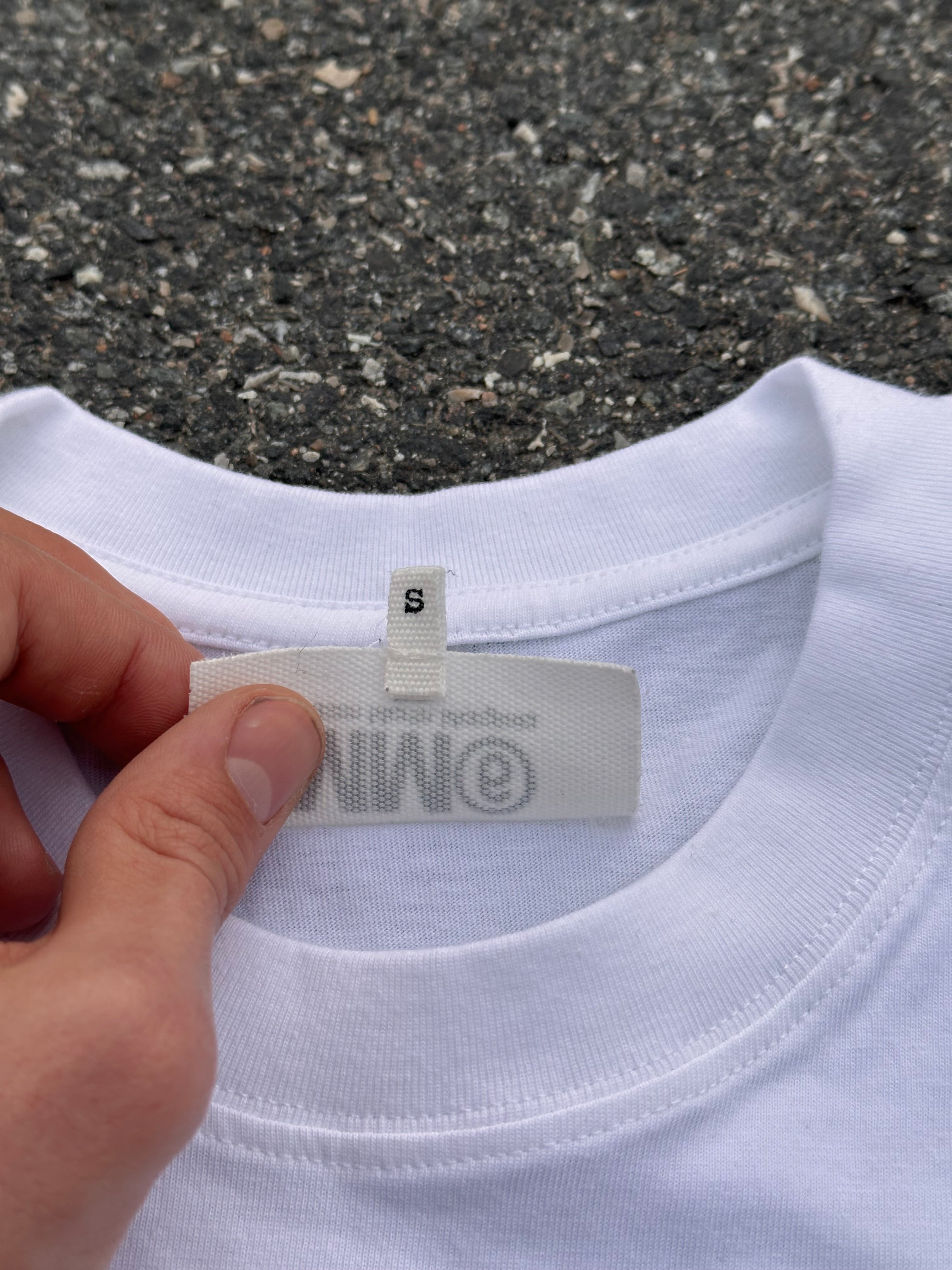 maison margiela tampons campaigns tee white