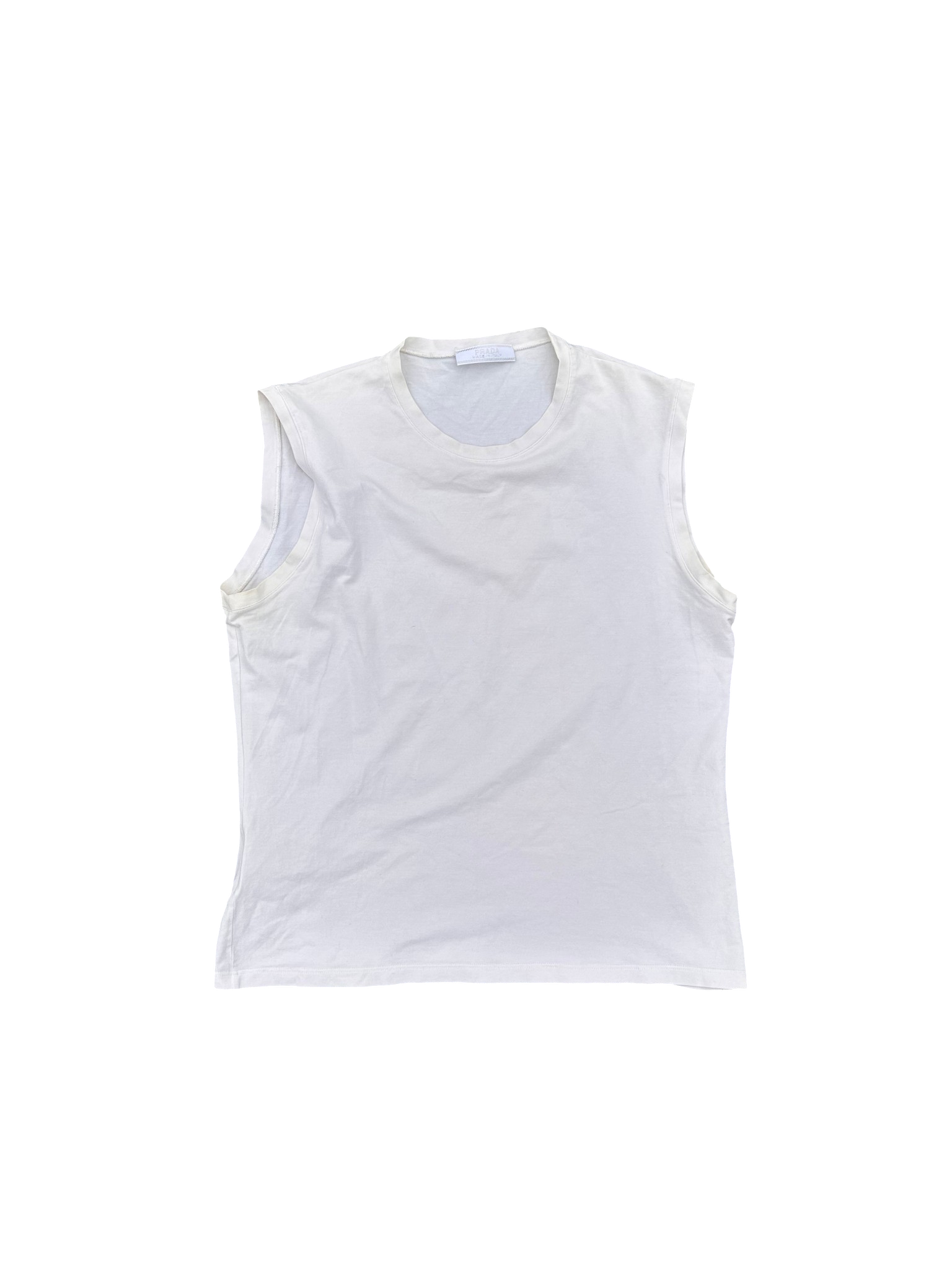 prada white tank top
