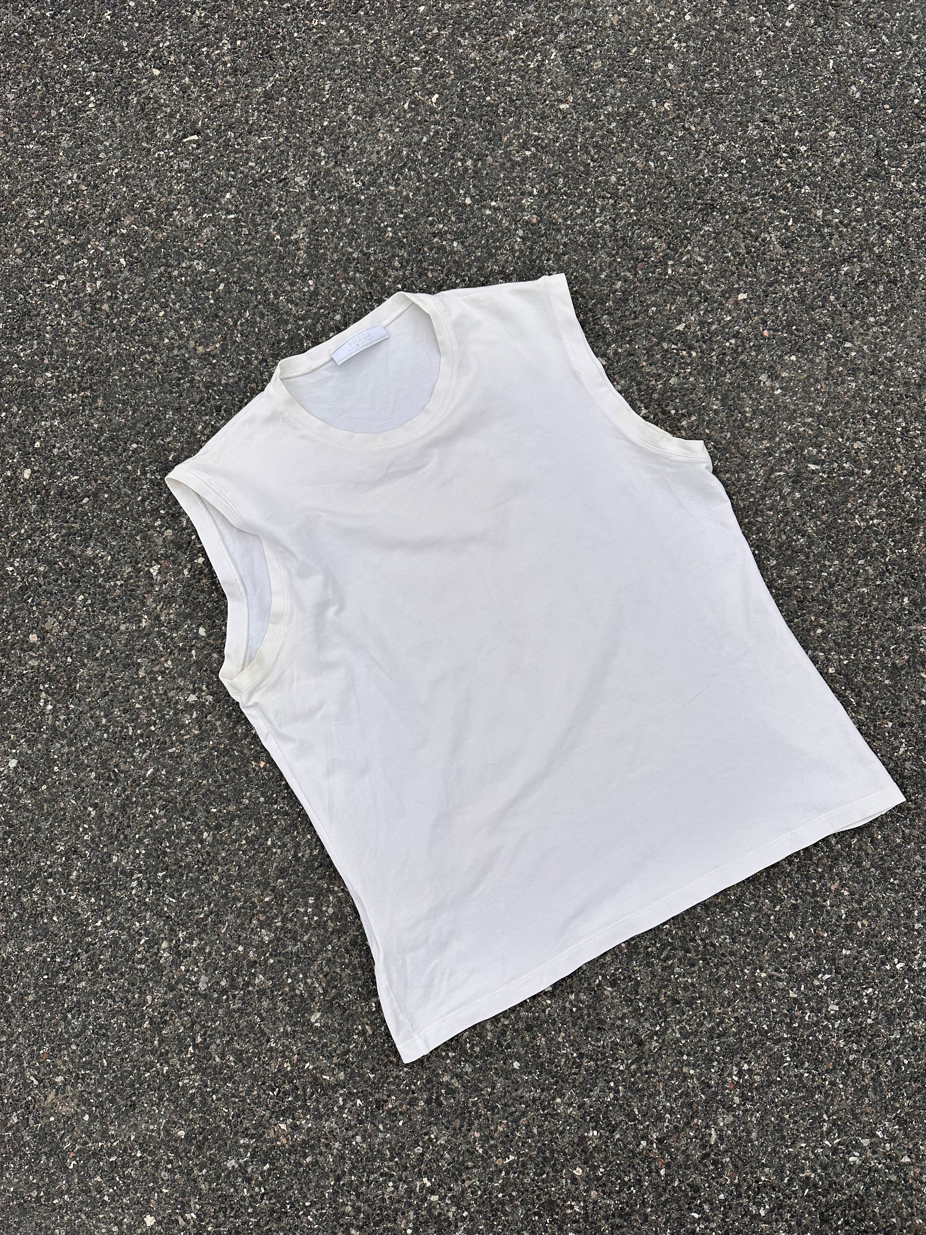 prada white tank top