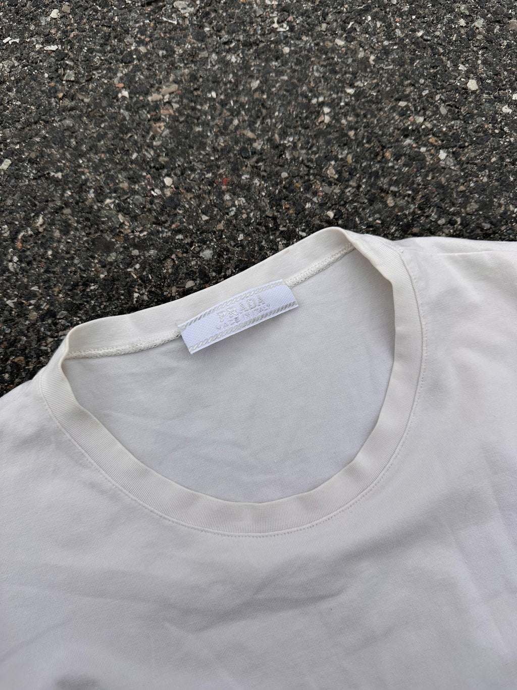 prada white tank top