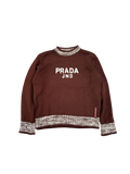 Prada Jeans 1990s brown sweater