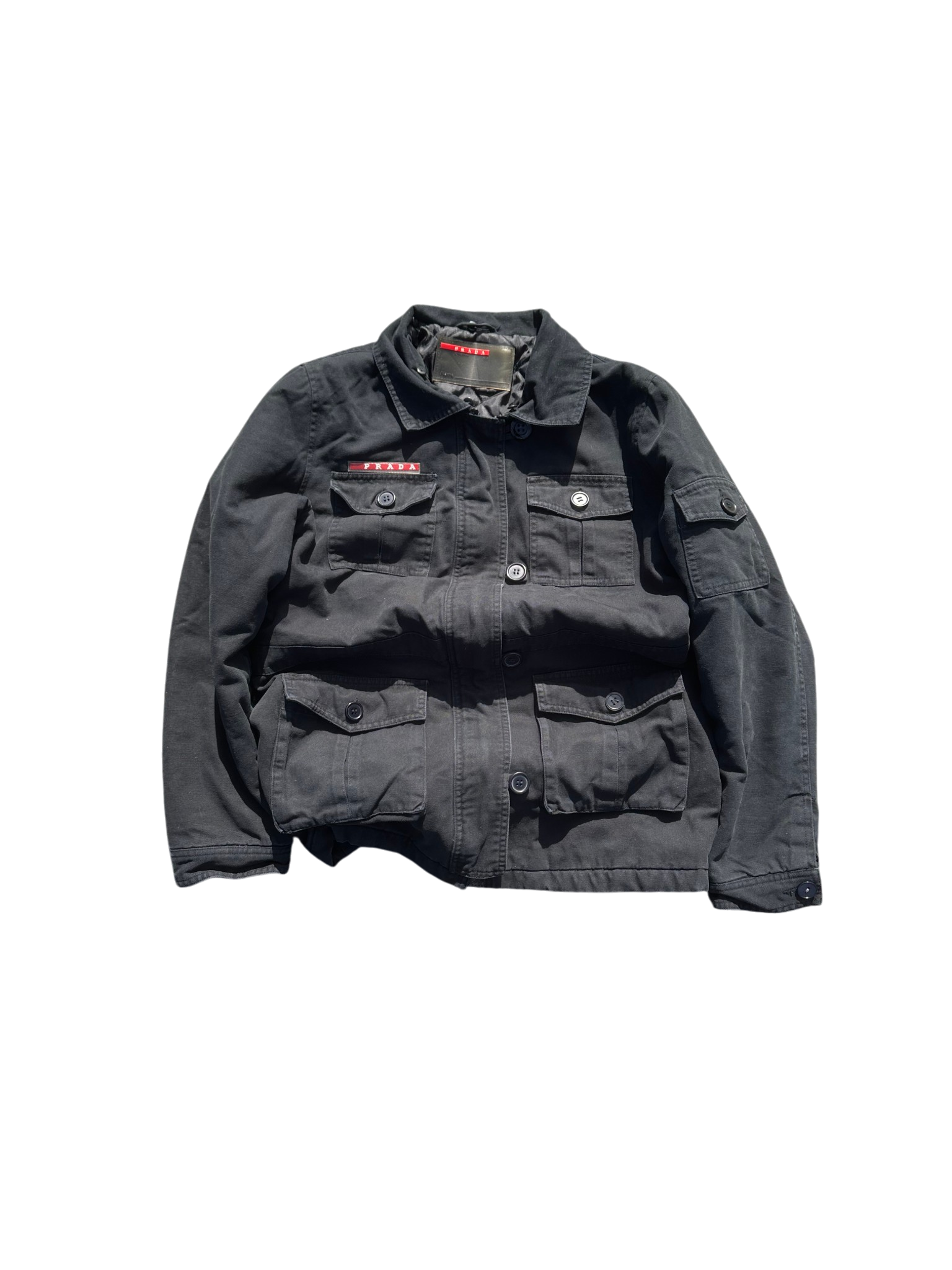 Prada FW03 overshirt black