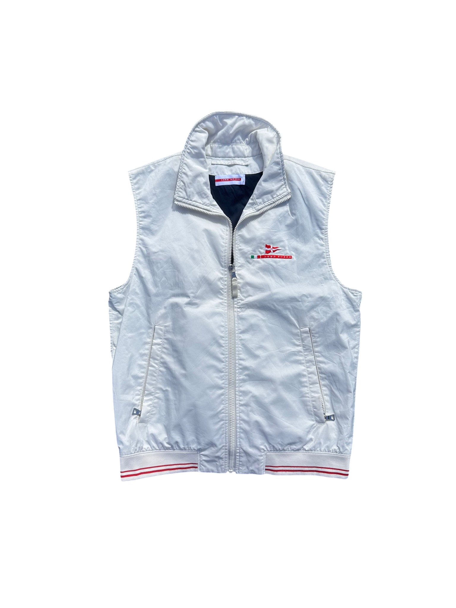 Prada linea rossa vest white