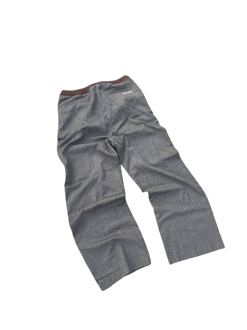 Miu Miu grey suit pants
