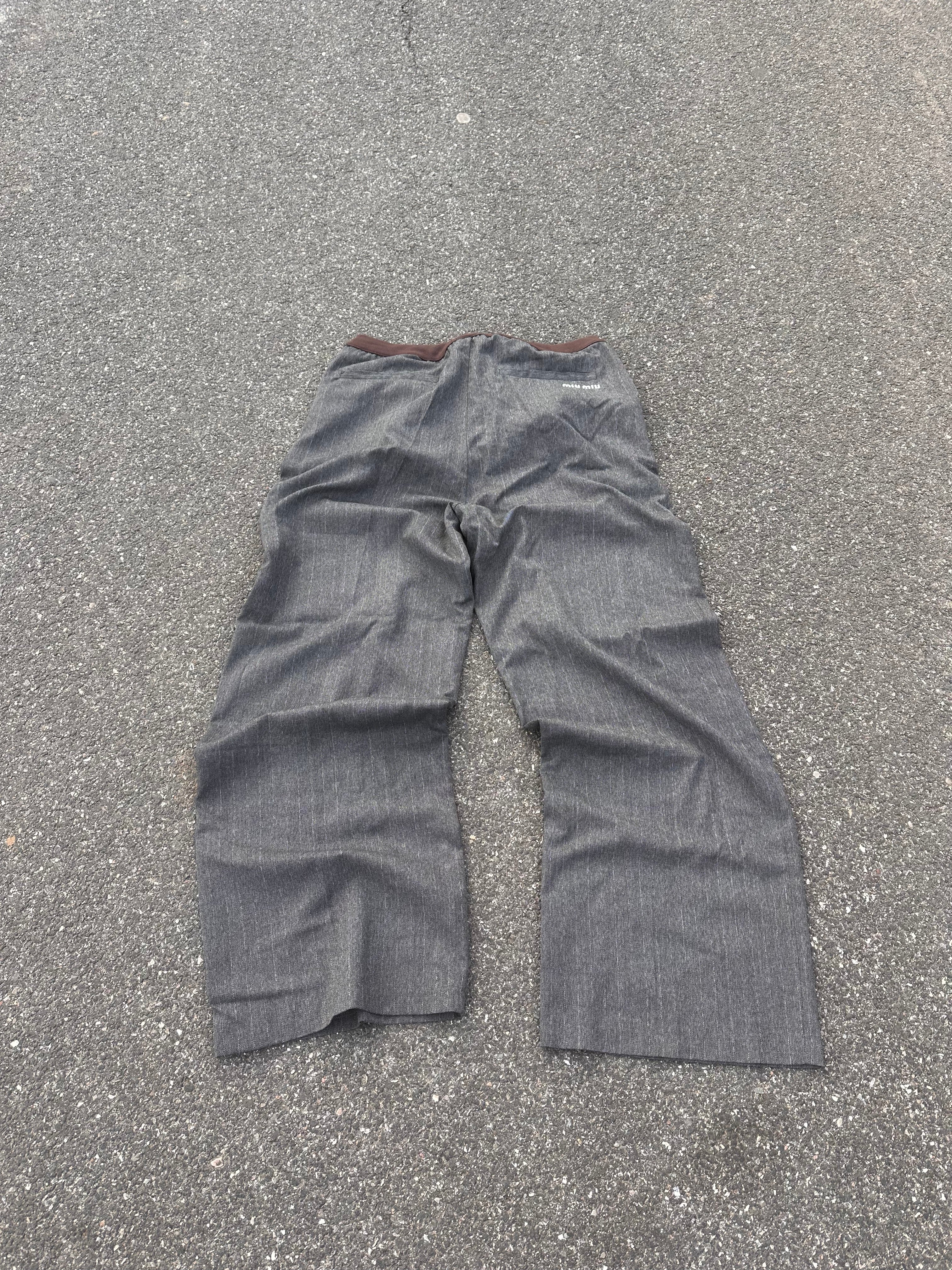 Miu Miu grey suit pants