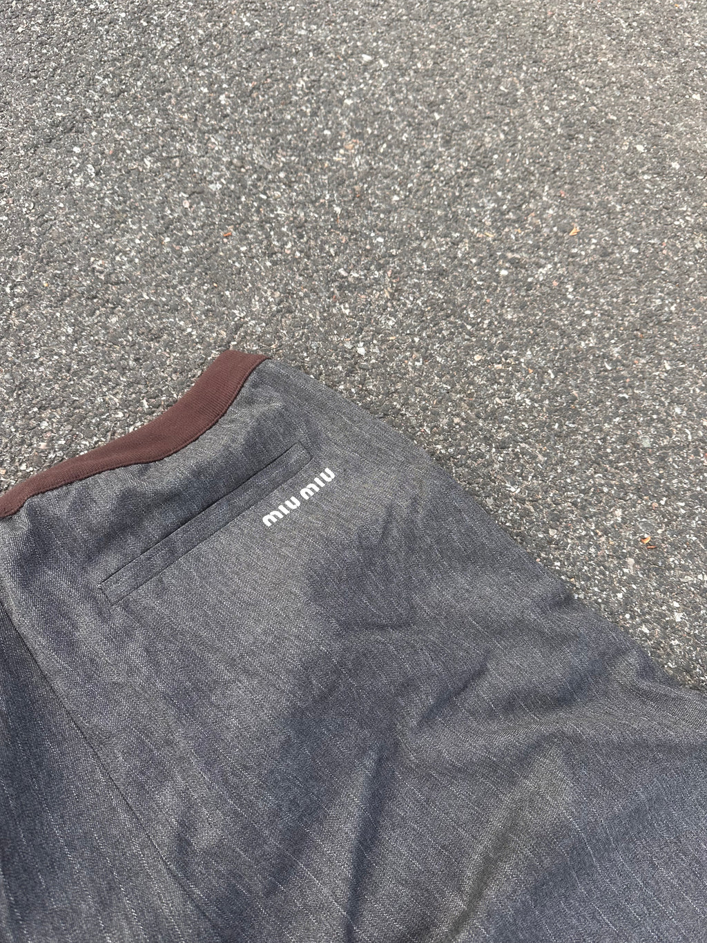 Miu Miu grey suit pants