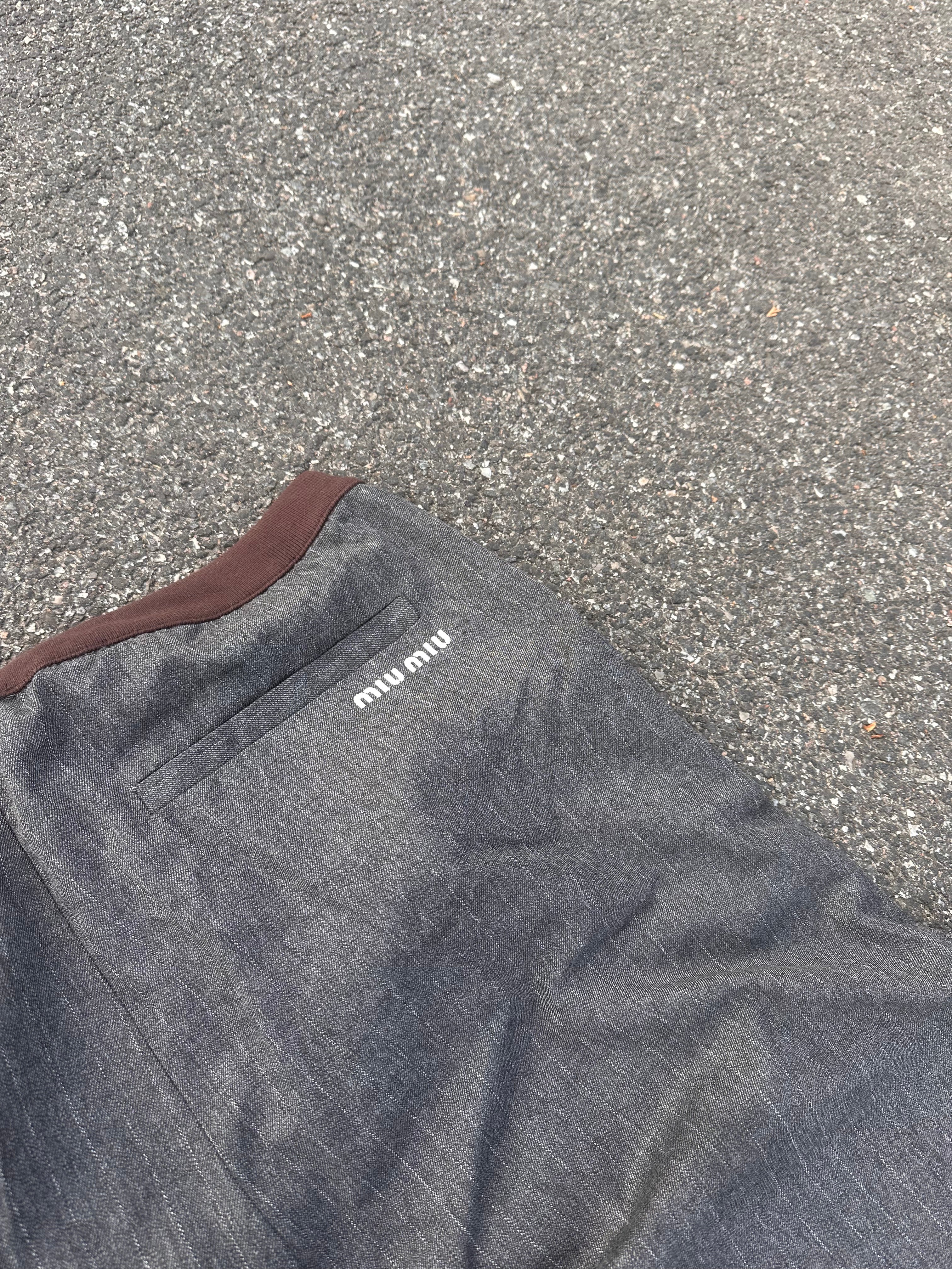 Miu Miu grey suit pants