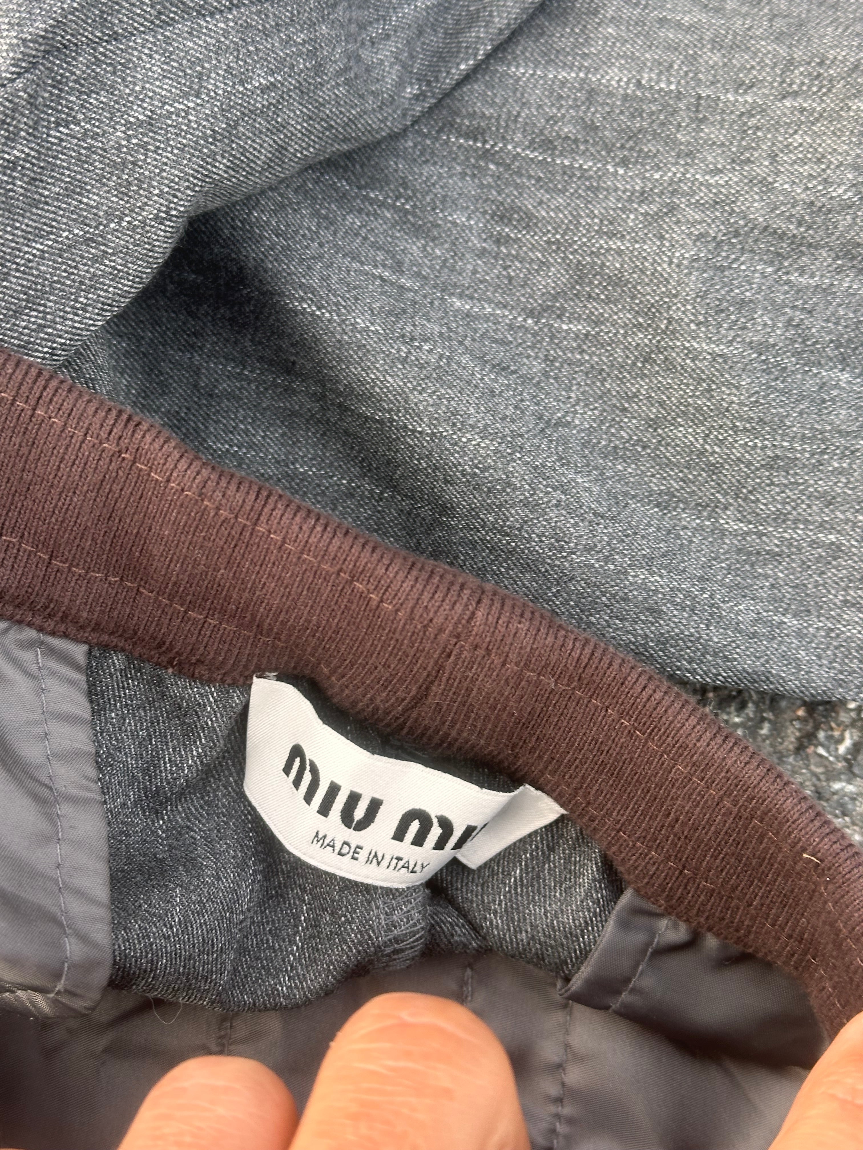 Miu Miu grey suit pants