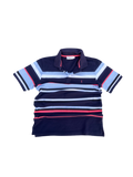 Yves saint laurent striped polo blue