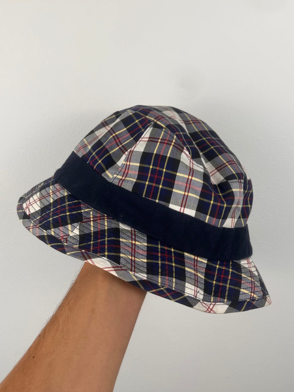 Junya watanabe checkered bucket hat blue