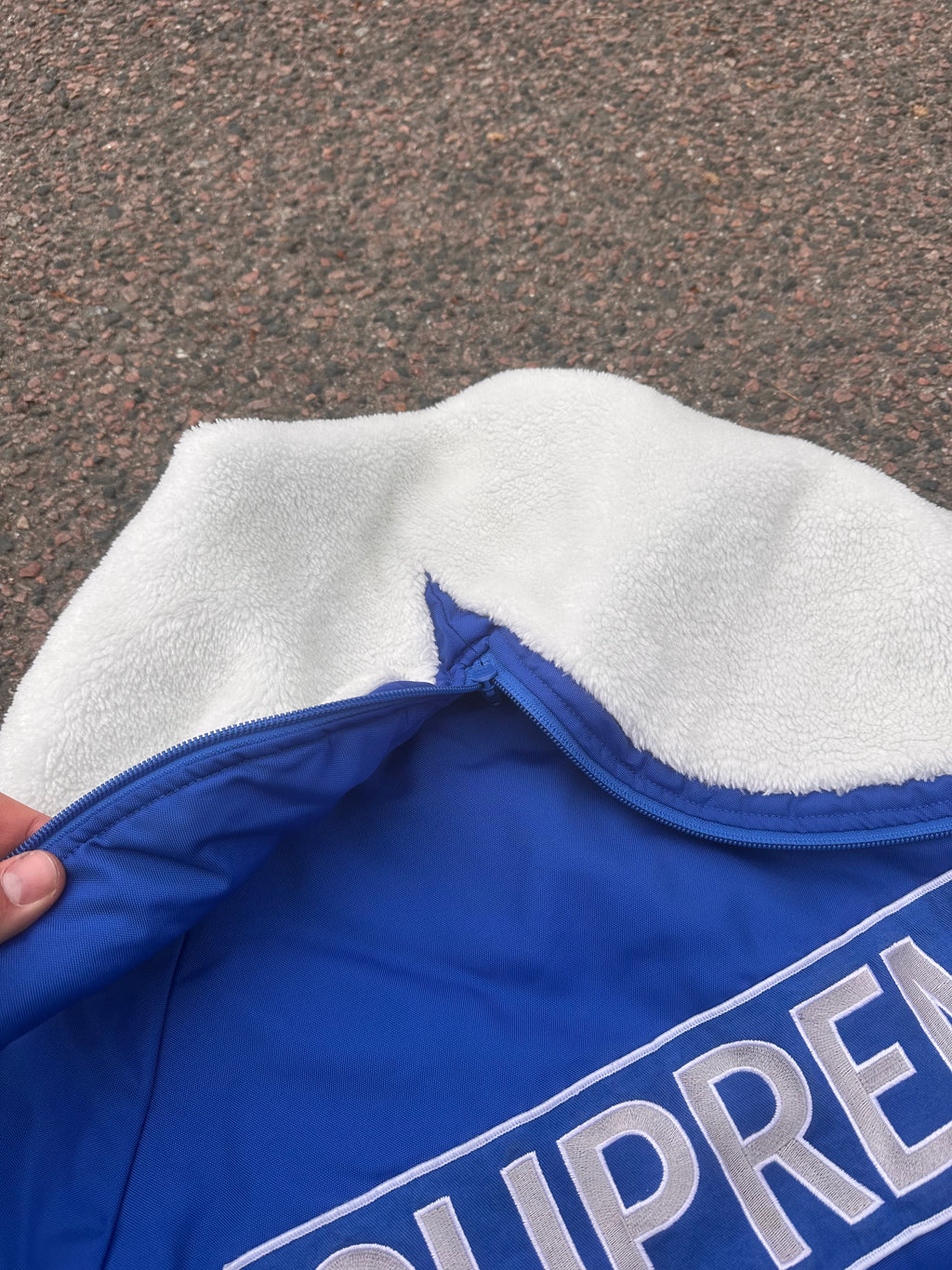 Supreme jacket blue