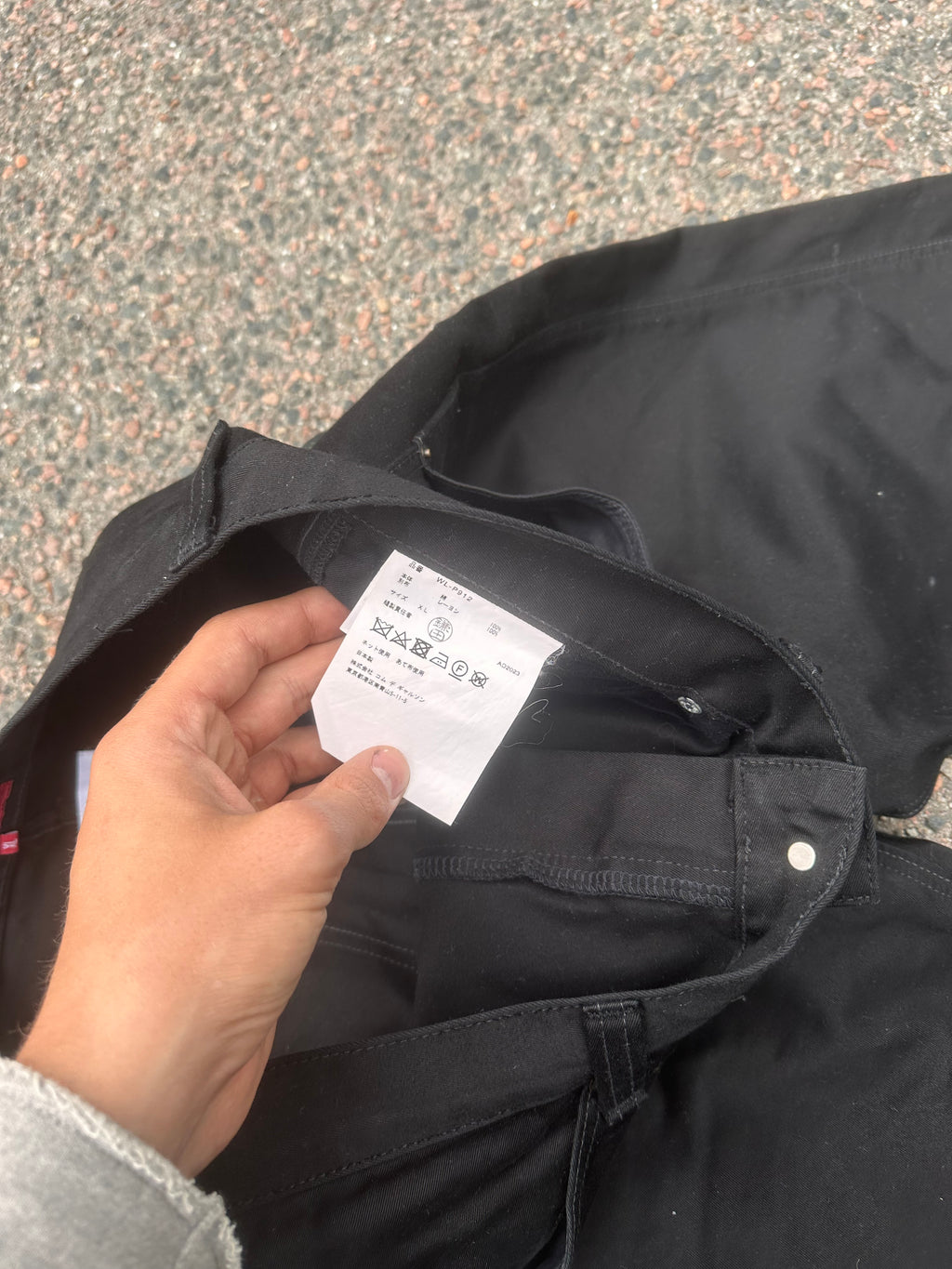 Junta watanabe x levis baggy black pants