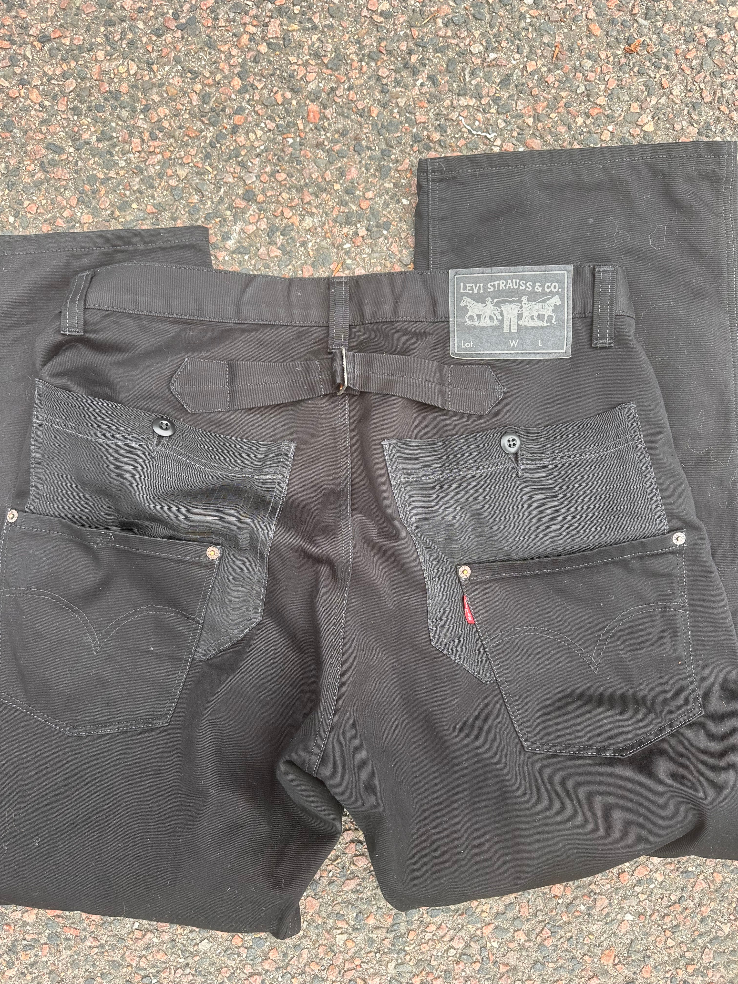 Junta watanabe x levis baggy black pants