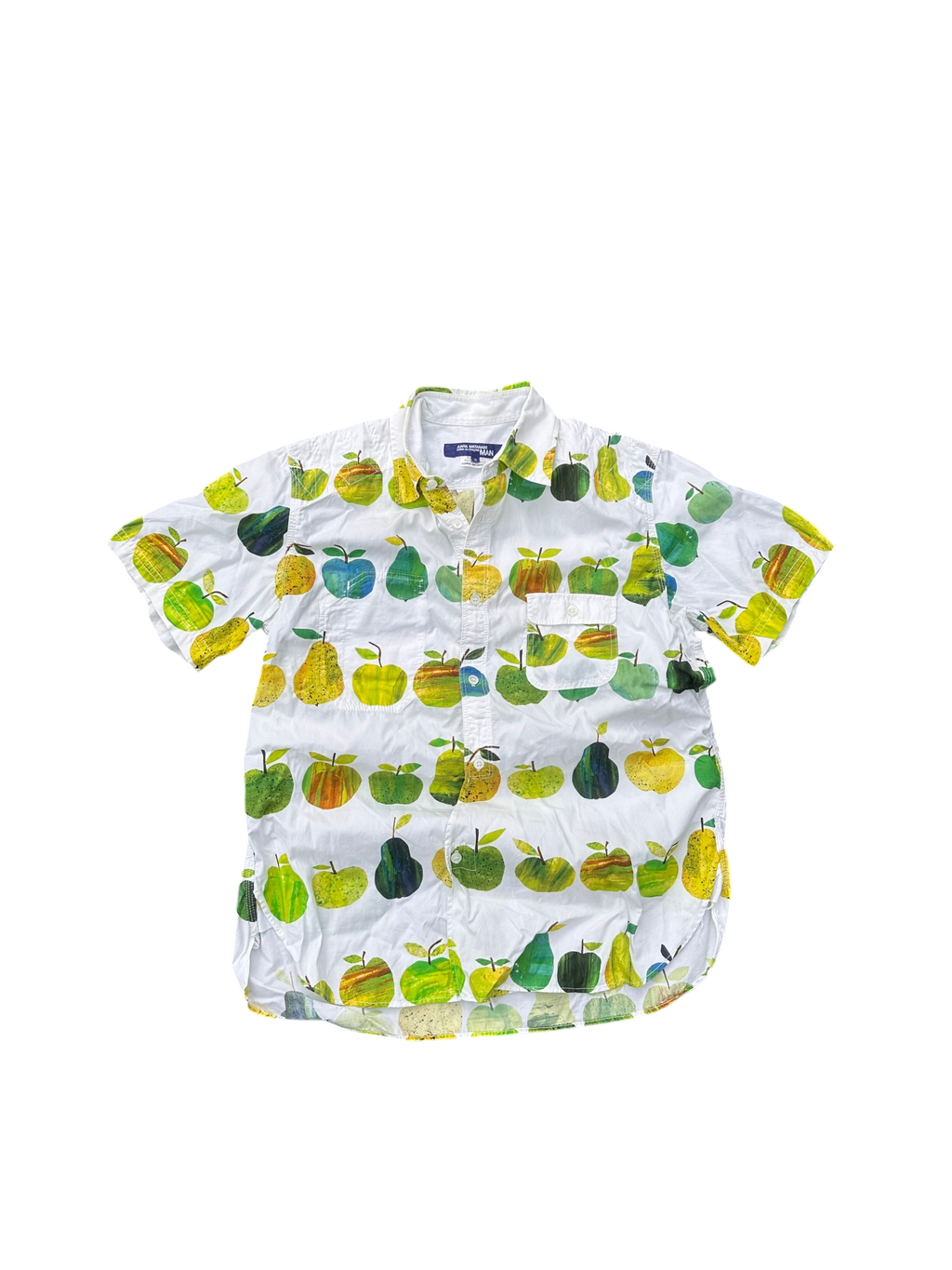 junya watanabe green fruits button up