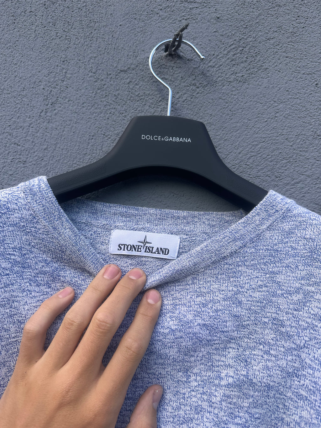 stone island 2019 long sleeve blue/white