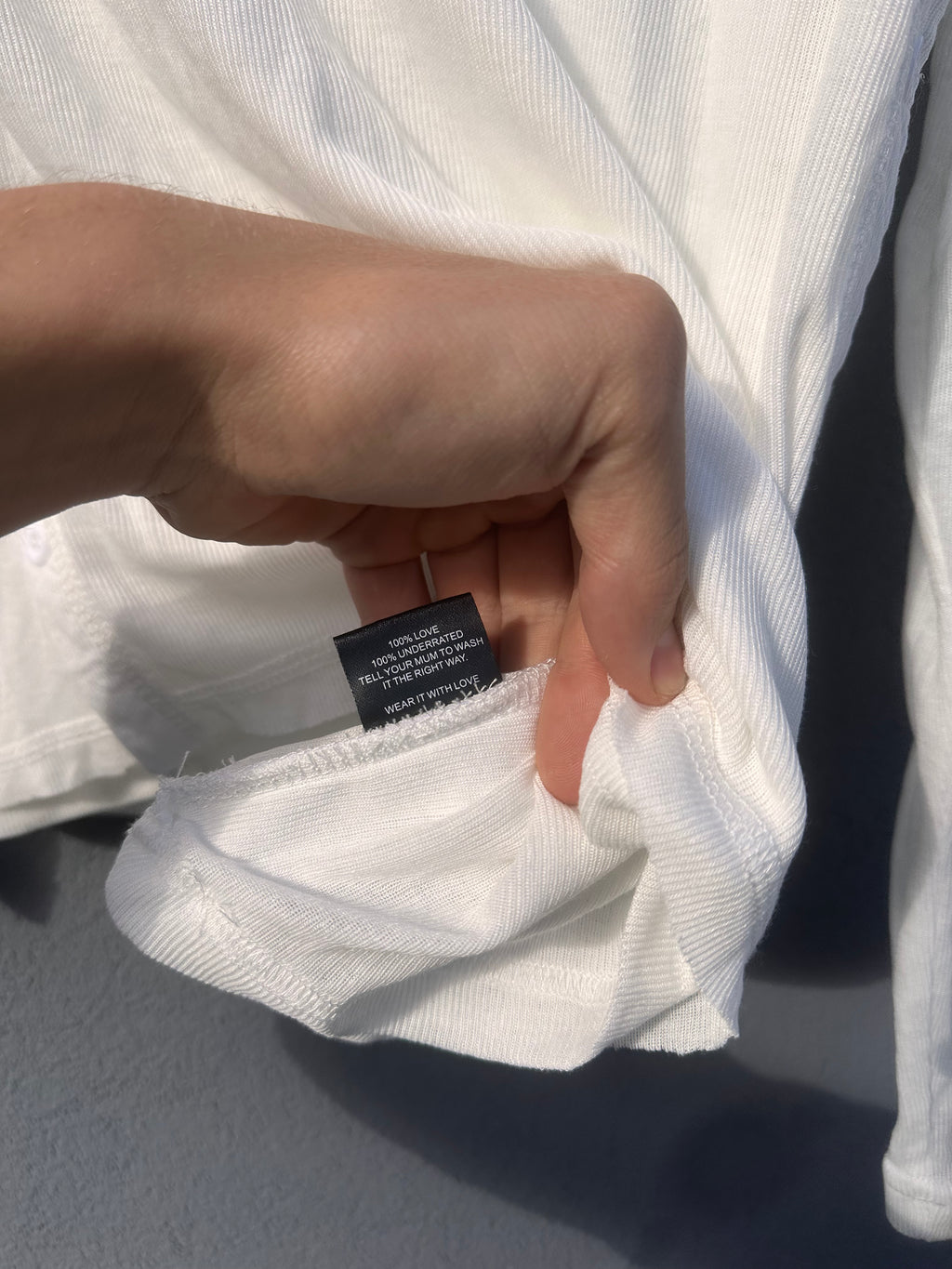 No Faith studios white button up