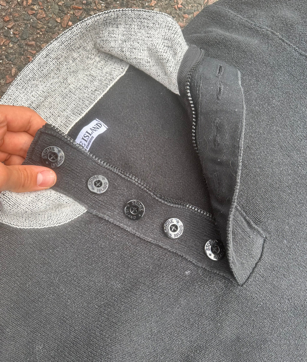 Stone Island FW04 Paul harper sweater black