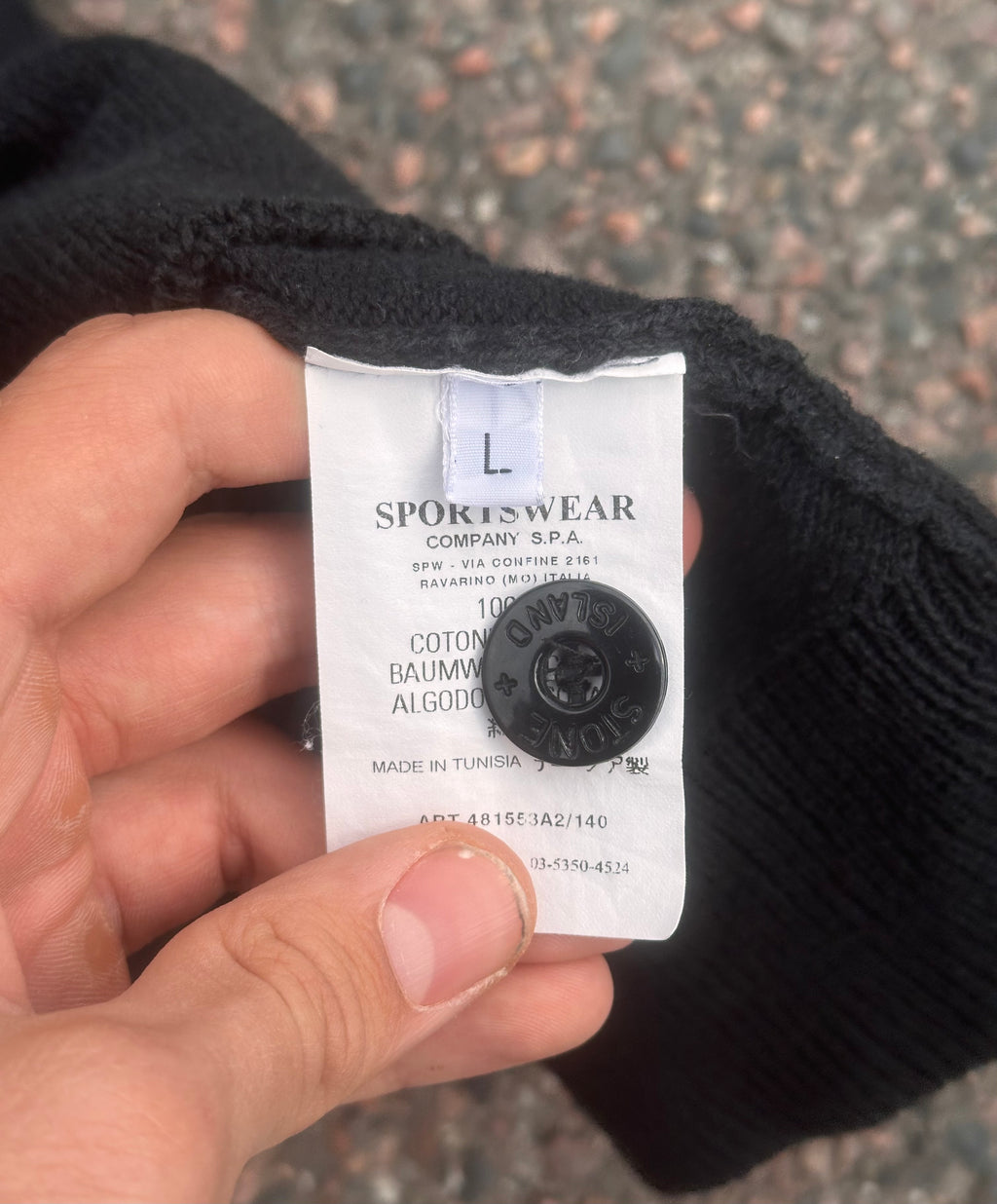 Stone Island FW04 Paul harper sweater black