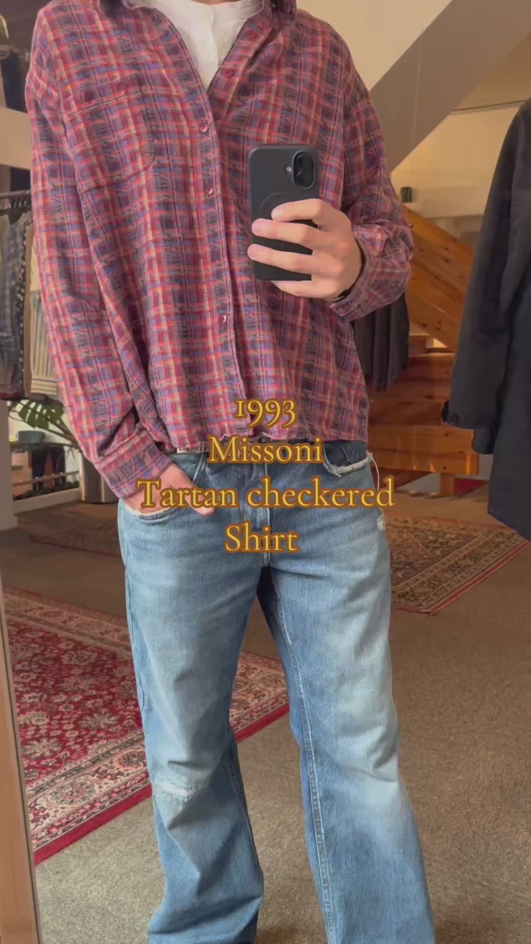 Missoni checkered 1993 tartan shirt